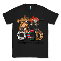 Black OCD Obsessive Cow Disorder Classic Tee - texasbilliewilder