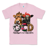 Bubblegum Pink OCD Obsessive Cow Disorder Classic Tee - texasbilliewilder