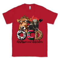 Red OCD Obsessive Cow Disorder Classic Tee - texasbilliewilder