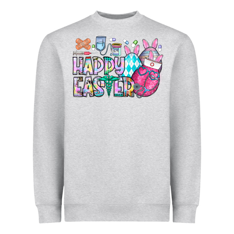 Happy Easter Nurse Heavyweight Sweatshirt by CowhideDigitalArt | Teevron