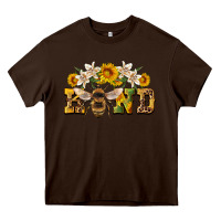 Chocolate Brown bee kind Heavy Core Tee - Artiststas