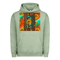 Pigment Oil Green with god all things are possible Urban Hoodie - AdoDesignShop
