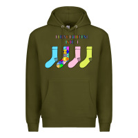 Army Green Titi Pretty Art Being Different Is Cool Premium Hoodie - CowhideDigitalArt