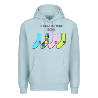 Blue Mist Titi Pretty Art Being Different Is Cool Premium Hoodie - CowhideDigitalArt