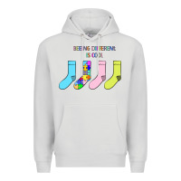 Dove Grey Titi Pretty Art Being Different Is Cool Premium Hoodie - CowhideDigitalArt