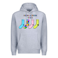 Heather Grey Titi Pretty Art Being Different Is Cool Premium Hoodie - CowhideDigitalArt