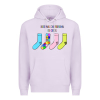 Lilac Titi Pretty Art Being Different Is Cool Premium Hoodie - CowhideDigitalArt