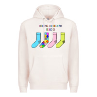 Pale Pink Titi Pretty Art Being Different Is Cool Premium Hoodie - CowhideDigitalArt