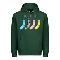 Sports Green Titi Pretty Art Being Different Is Cool Premium Hoodie - CowhideDigitalArt