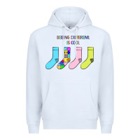 White Titi Pretty Art Being Different Is Cool Premium Hoodie - CowhideDigitalArt