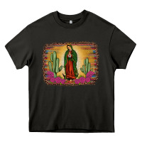 Asphalt western our lady of Guadalupe Heavy Core Tee - JahusDesignShop