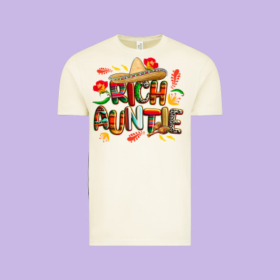 Cinco De Mayo Rich Auntie Vintage Tee Designed By Cowgirlartshop
