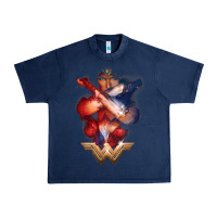 Navy wonder woman movie arms crossed t shirt Urban Heavy Tee - InspiraDesign
