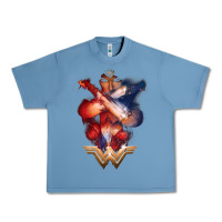 Pebble Blue wonder woman movie arms crossed t shirt Urban Heavy Tee - InspiraDesign