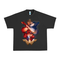 Pigment Black wonder woman movie arms crossed t shirt Urban Heavy Tee - InspiraDesign