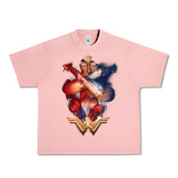 Salmon wonder woman movie arms crossed t shirt Urban Heavy Tee - InspiraDesign