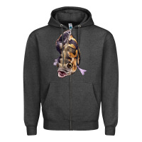 Charcoal Heather Oscar Zipper Hoodie - LillyAllenDesigns