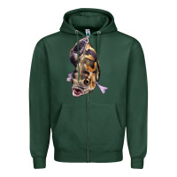 Sports Green Oscar Zipper Hoodie - LillyAllenDesigns