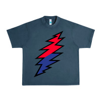 Midnight Navy Lazy Lightning Bolt Urban Heavy Tee - InspiraDesign