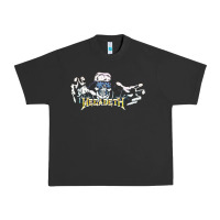 Pigment Black Megadeath caught Urban Heavy Tee - InspiraDesign