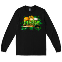 Black St. Patrick's Day Baseball Long Sleeve Tee - HowdyJamesFarm