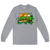 Heather Grey St. Patrick's Day Baseball Long Sleeve Tee - HowdyJamesFarm