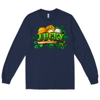 Navy St. Patrick's Day Baseball Long Sleeve Tee - HowdyJamesFarm