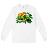 White St. Patrick's Day Baseball Long Sleeve Tee - HowdyJamesFarm