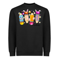 Black Easter Teacher Life Heavyweight Sweatshirt - CowhideDigitalArt