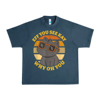 Funny Retro Sunset Eff You See Kay Why Oh You Cat Lovers T Shirt Urban Heavy Tee | Teevron