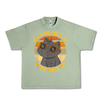 Oil Green funny retro sunset eff you see kay why oh you cat lovers t shirt Urban Heavy Tee - ArtChic