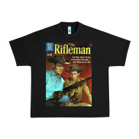 Black The Rifleman Retro Western Urban Heavy Tee - ArtChic