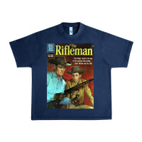 Navy The Rifleman Retro Western Urban Heavy Tee - ArtChic