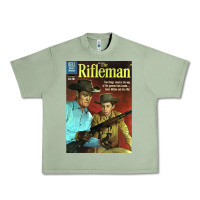 Oil Green The Rifleman Retro Western Urban Heavy Tee - ArtChic
