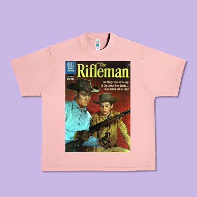 The Rifleman Retro Western Urban Heavy Tee Designed By Artchic