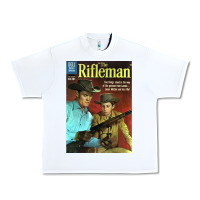 White The Rifleman Retro Western Urban Heavy Tee - ArtChic