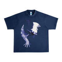 Navy sadako 1 Urban Heavy Tee - ArtChic