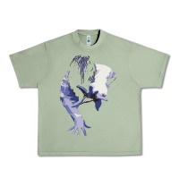 Oil Green sadako 1 Urban Heavy Tee - ArtChic