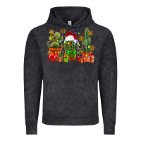 Vintage Black christmas cactus Vintage Hoodie - CowGirlArtShop