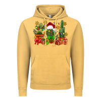 Vintage Mustard christmas cactus Vintage Hoodie - CowGirlArtShop