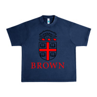 Navy brown university Urban Heavy Tee - ArtChic