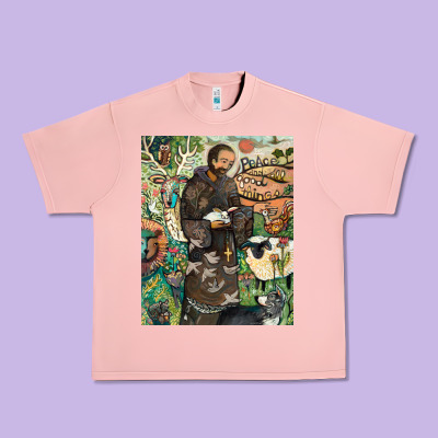 Saint Francis Urban Heavy Tee Designed By Artchic