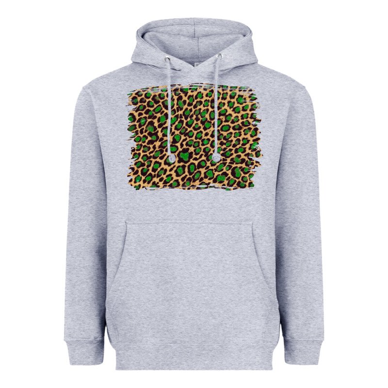 Leopard With Green Glitter Heavyweight Hoodie by Artiststas | Teevron