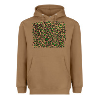 Toasted Coconut leopard with green glitter Heavyweight Hoodie - Artiststas