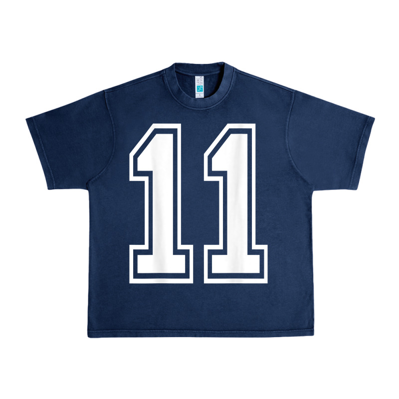 Number 11 Shirt Sports Player Number Back Of Shirt Urban Heavy Tee by ArtChic | Teevron