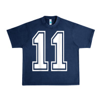 Navy number 11 shirt sports player number back of shirt Urban Heavy Tee - ArtChic