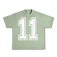 Oil Green number 11 shirt sports player number back of shirt Urban Heavy Tee - ArtChic