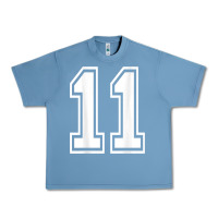 Pebble Blue number 11 shirt sports player number back of shirt Urban Heavy Tee - ArtChic