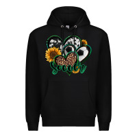 Black soccer hearts Premium Hoodie - Jasminsmagicworld