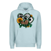 Blue Mist soccer hearts Premium Hoodie - Jasminsmagicworld